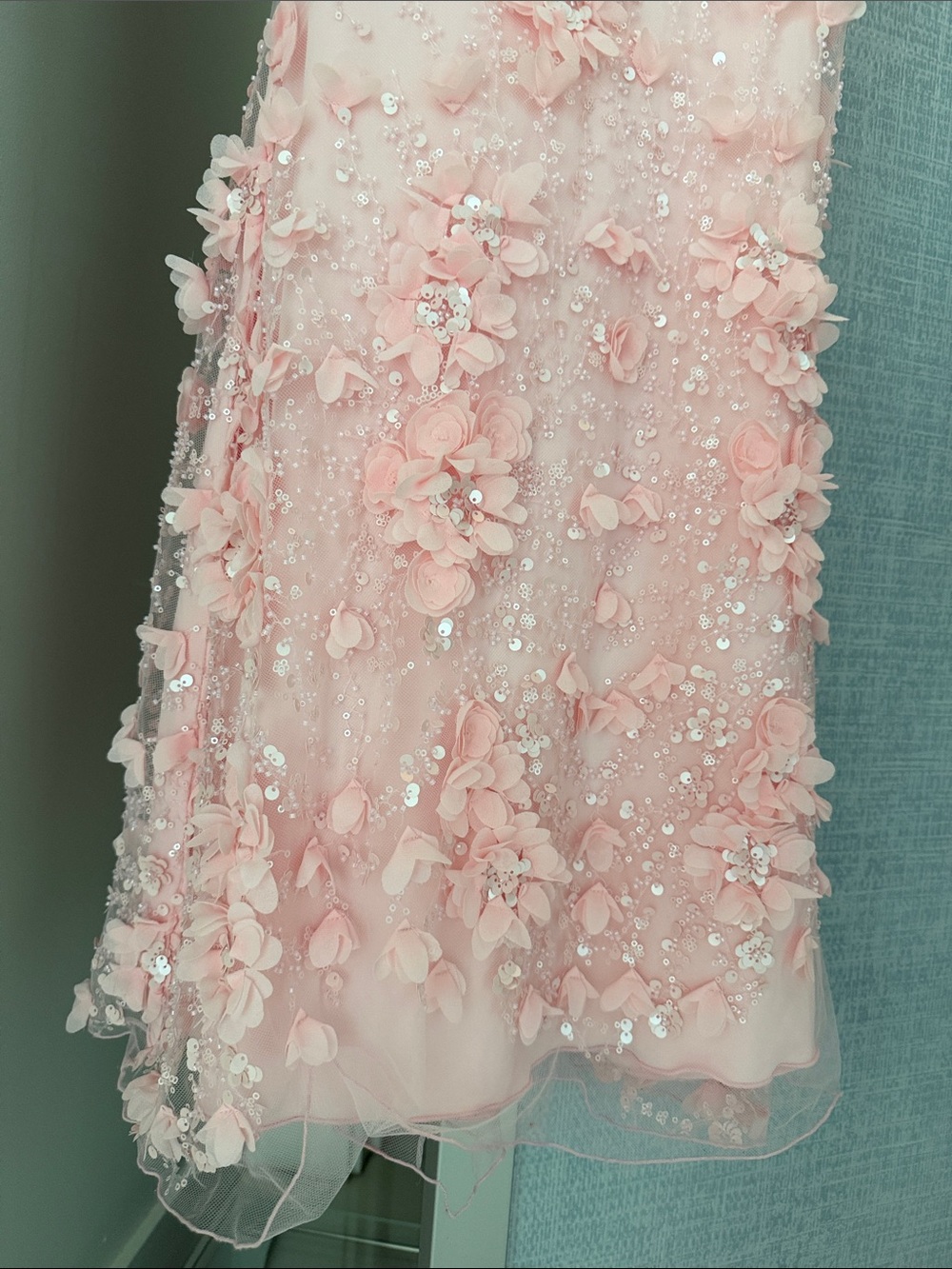 Oh Polly Pink Embellished Maxi Dress - Picture 3 of 12